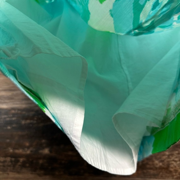 Lilly Pulitzer White Turquoise Green Lace Strapless Sundress - Picture 7 of 13